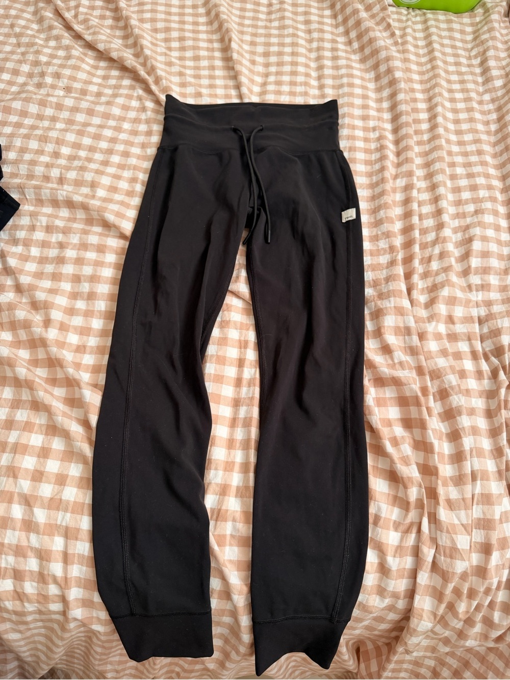 Vuori Black Drawstring Jogger Leggings
